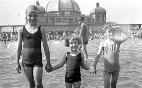 Mum and Uncle Ronnie at the seaside a couple of years before the Second World War.