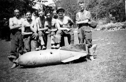 Celebrating safely defusing a bomb.